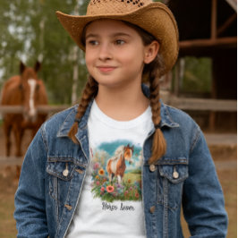Camiseta Horse Lover Pinto Foal Girls