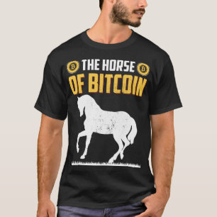 Camiseta Horse of Bitcoin BTC Retro Cryptocurrency