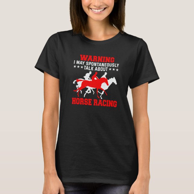 Camiseta Horse Racing Jockey Horseback Riding Barrel Racer  (Frente)