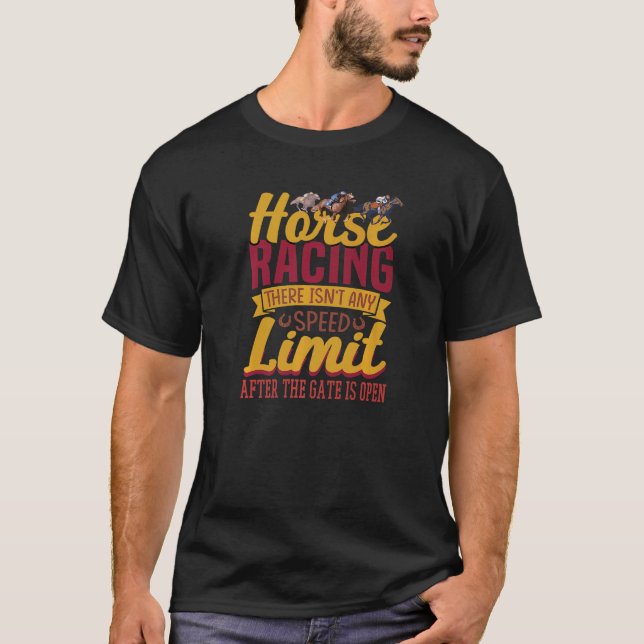 Camiseta Horse Racing Speed Limit Horse Riding Riding Chanc (Frente)