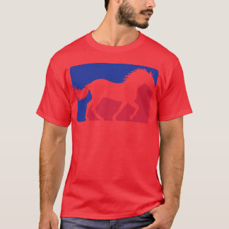 Camiseta Horse red blue sport friend
