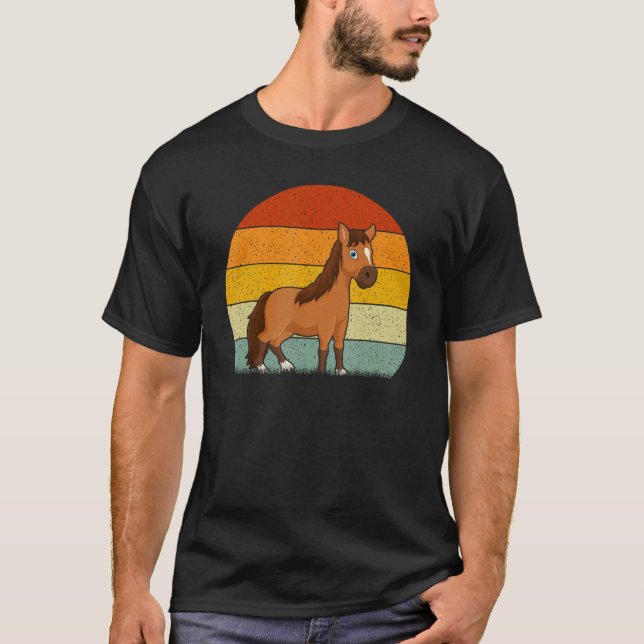 Camiseta Horse  Retro Style Vintage (Frente)