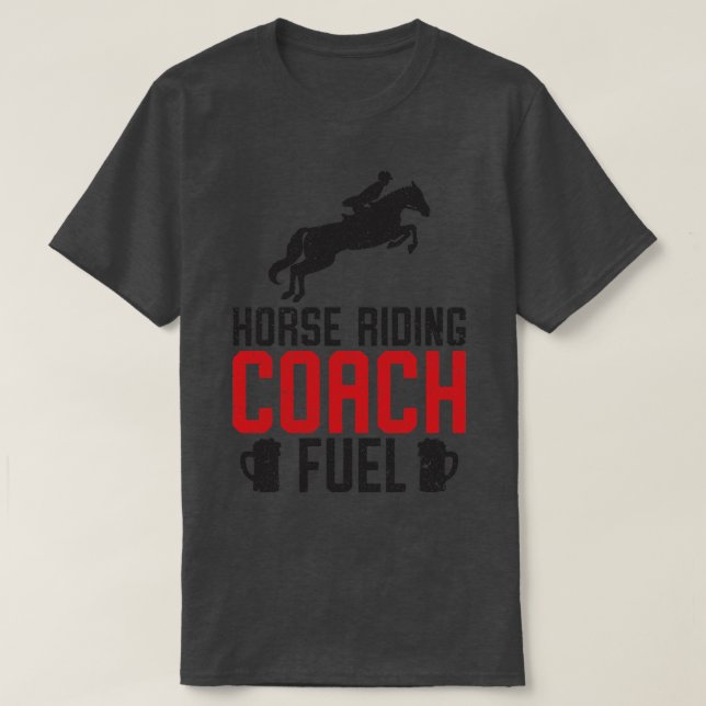 Camiseta Horse Riding Equestrian Coach Beer Lover Sports Tr (Frente do Design)