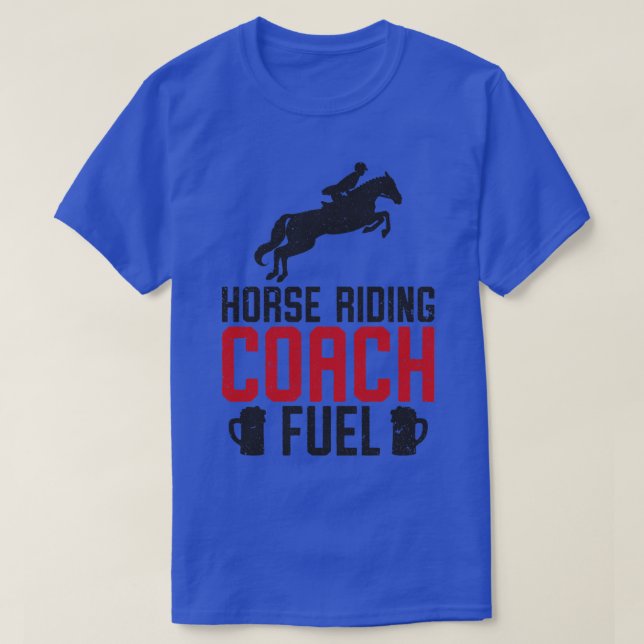 Camiseta Horse Riding Equestrian Coach Beer Lover Sports Tr (Frente do Design)