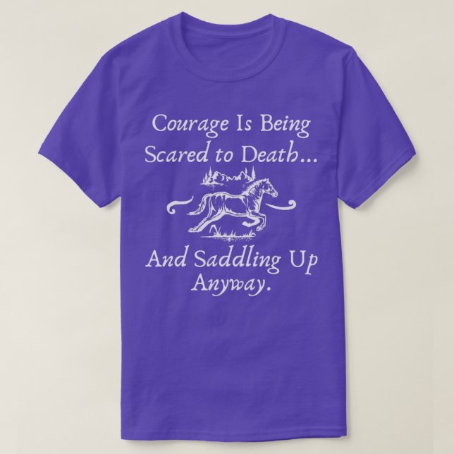 Camiseta Horse Riding Quote  (Frente do Design)