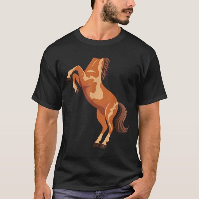 Camiseta Horse Shirt Adult Kids Men Women Body Horse Costum (Frente)