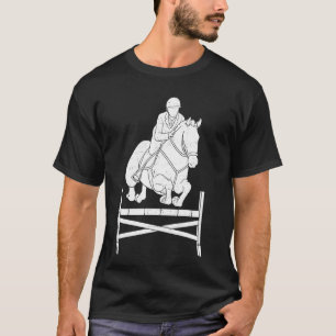Camiseta Horse Show Equestrian Front Showjumpe
