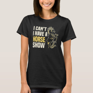 Camiseta Horse Show Equestrian Rider Competição de Comboio