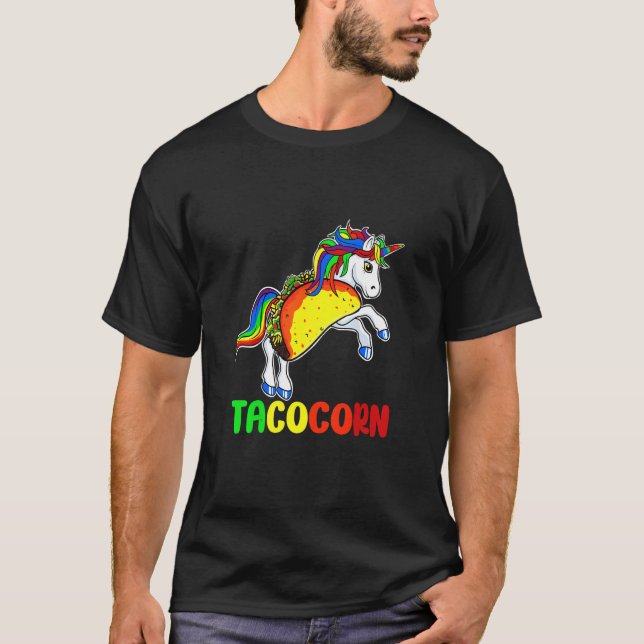 Camiseta Horse Unicorn Taco Festival Mexicano (Frente)