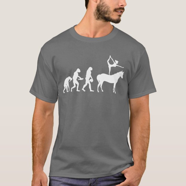 Camiseta Horse Vaulting Evolution Batata equestre Equestre (Frente)