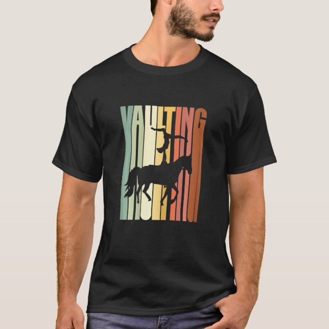 Camiseta Horse Vulting Para Meninas (Frente)