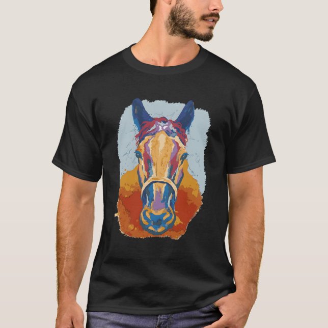 Camiseta Horse Watercolor (Frente)