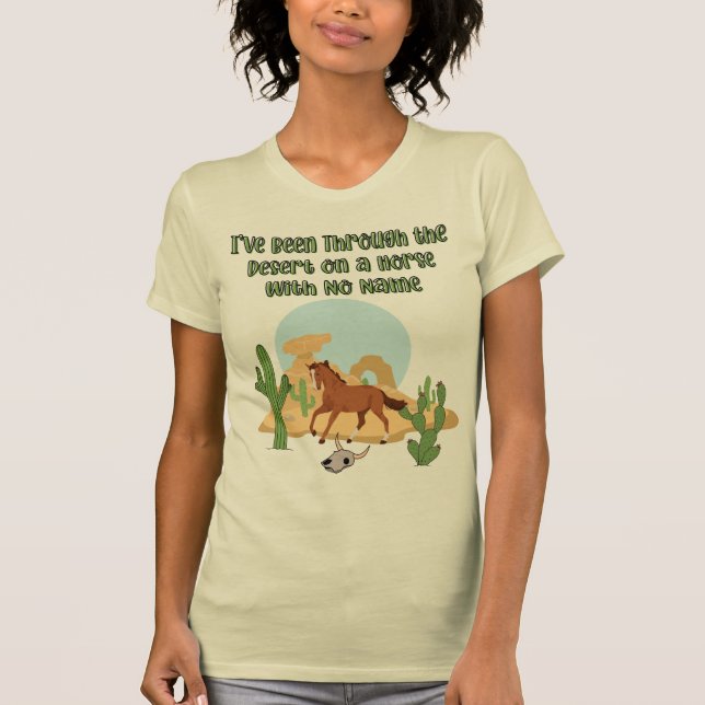 Camiseta Horse With No Name Women's Bella+Canvas Slim Fit (Frente)
