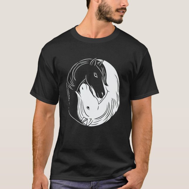 Camiseta Horse Yin and Yang (Frente)