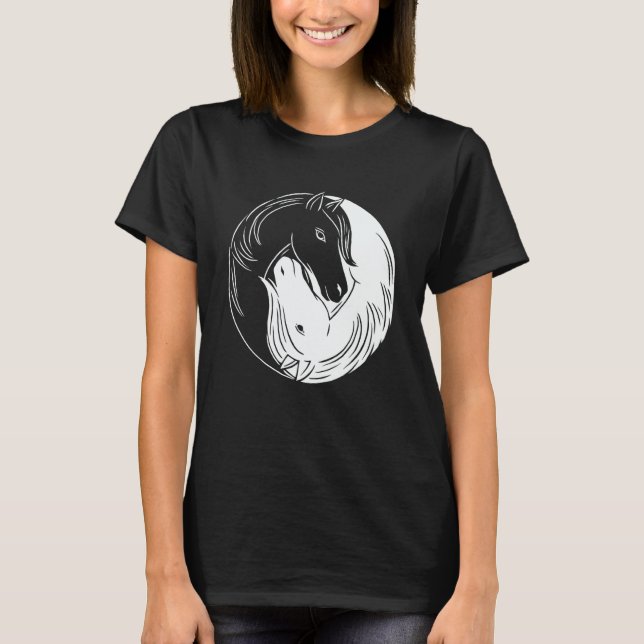 Camiseta Horse Yin and Yang (Frente)