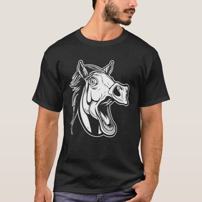 Camiseta Horseback  Equestrian Horse Riding (Frente)