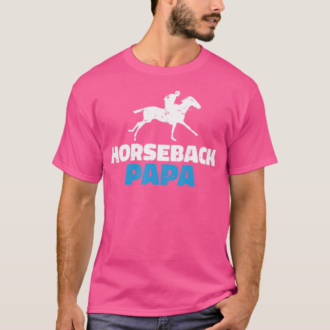 Camiseta Horseback Papa Horse Andando (Frente)