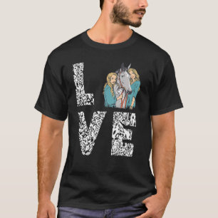Camiseta Horseback Riding Love Horseback Rider Horaci