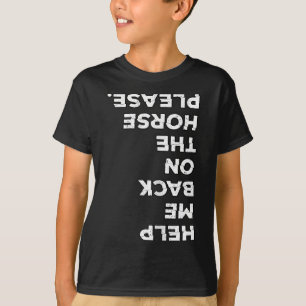 Camiseta Horsecto Do Prato De Cavalo Colocou-Me Ck No Meu C