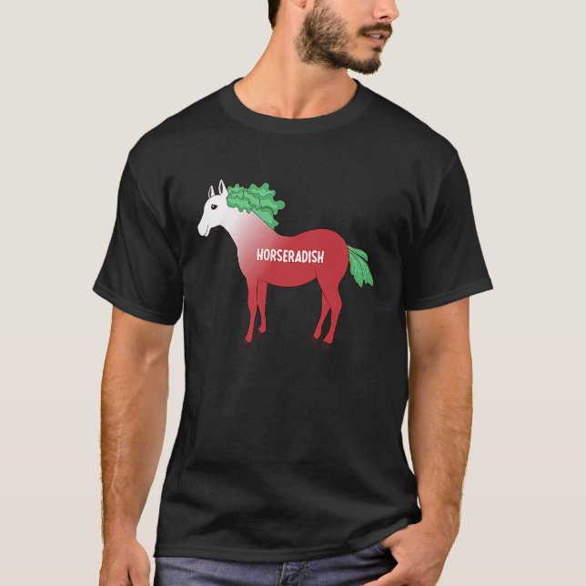 Camiseta Horseradish Horse Whisperer Animal Farming Radish  (Frente)