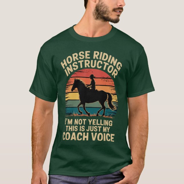 Camiseta Horserainer Im Not Yelling Love Horse Riding Eques (Frente)