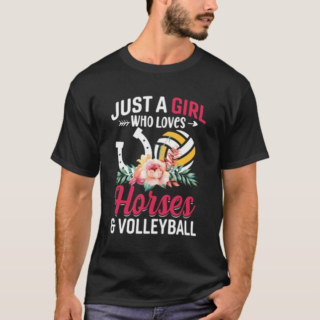 Camiseta Horses Voleibol Apenas Um Que Ama (Frente)