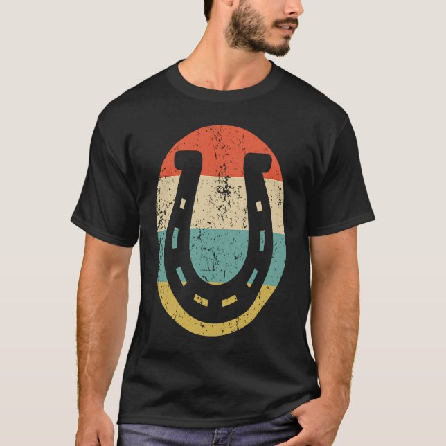 Camiseta Horseshoe Vintage Style Lucky (Frente)