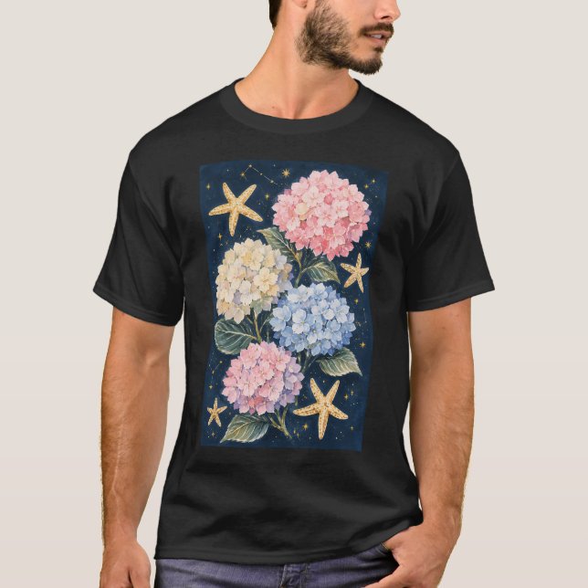 Camiseta Hortênsia e Estrela do Mar (Frente)