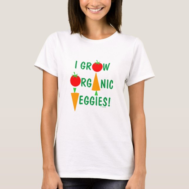 Camiseta Horticultura Orgânica Jardineira Agricultora Humor (Frente)