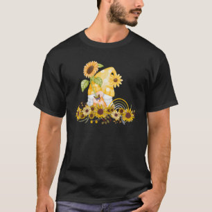 Camiseta Horto de girassol Gnomo Verão feminino