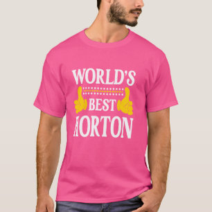 Camiseta Horton Surname Team Family Best World's
