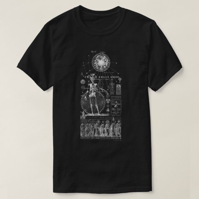 Camiseta HORUS - Amun Ra - Solar - Sun Deus Alchemy - Ocult (Frente do Design)