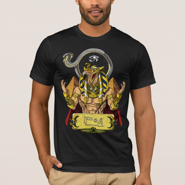 Camiseta Horus egípcio God Ra Pyramids Antigamente mitologi (Frente)