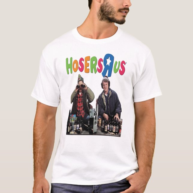 Camiseta Hosers R Us - Bob e Doug McKenzie (Frente)