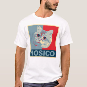 Camiseta Hosico - Ilustração Azul Vermelho