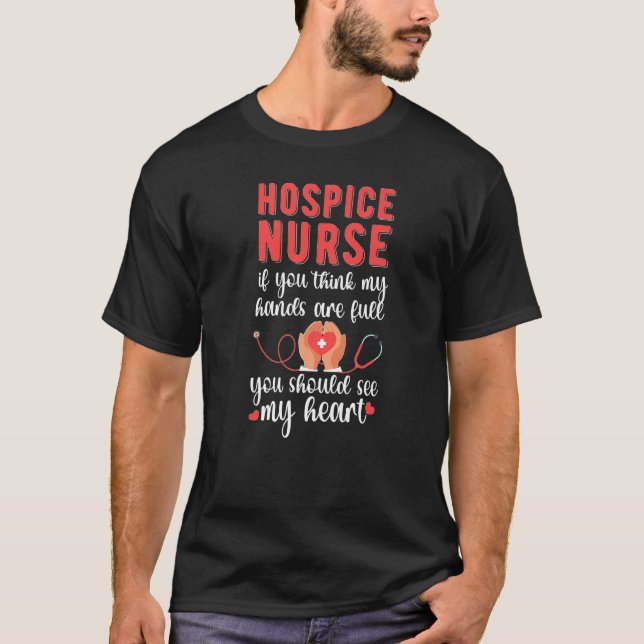 Camiseta Hospice Nurse See My Heart Hospice Nursing   (Frente)