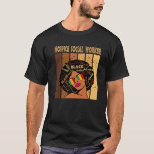 Camiseta Hospice Social Worker Afro African Women Black His