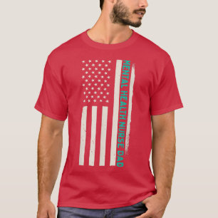 Camiseta Hospital de Enfermagem Patriótico Médico Saúde Men