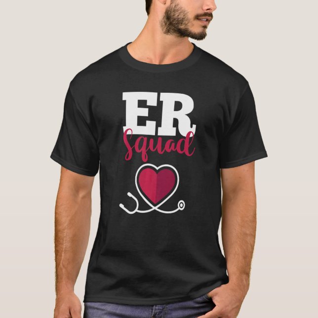 Camiseta Hospital Nurse Crew Emergency Room Nursing RN ER S (Frente)