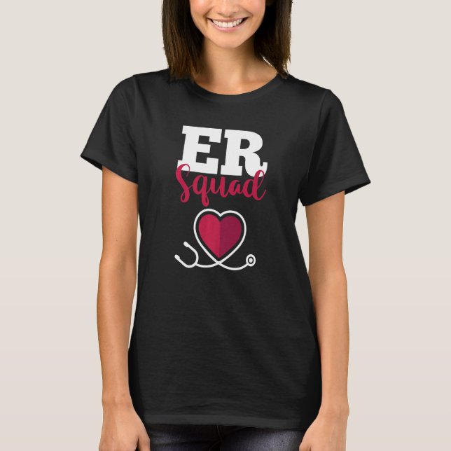 Camiseta Hospital Nurse Crew Emergency Room Nursing RN ER S (Frente)