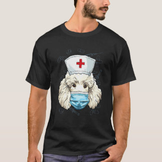 Camiseta Hospital Poodle ER Nurse LPN RN Nurse Life Puppy D