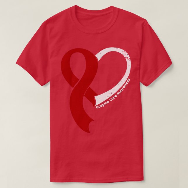 Camiseta Hospitalar Consciência Esperança Amor Fita Coração (Frente do Design)