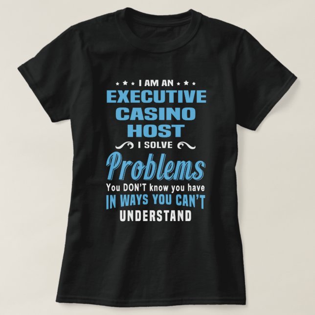 Camiseta Host do Casino Executivo (Frente do Design)