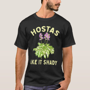Camiseta Hostas Gostam de Jardim Sombreado Jardineiro Amant