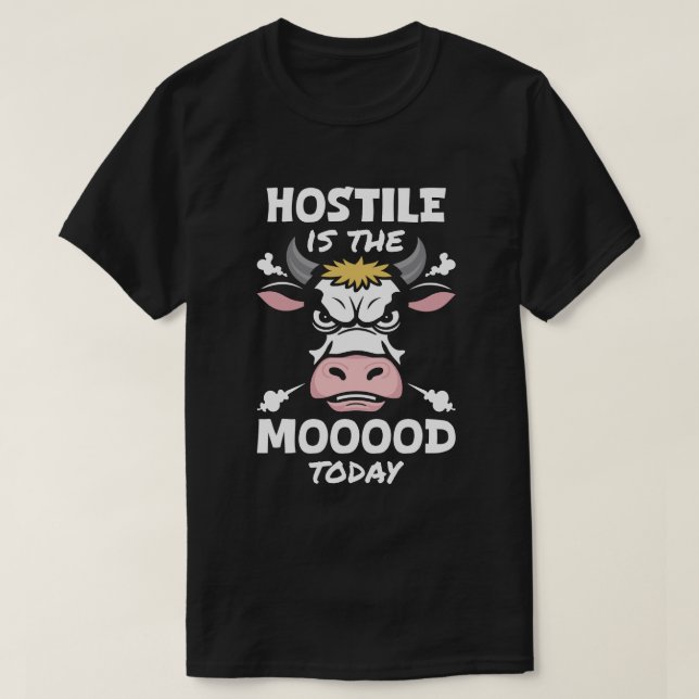 Camiseta Hostil é o humor hoje (Frente do Design)