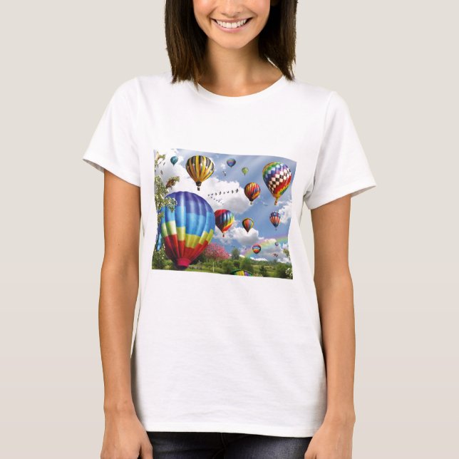 Camiseta Hot Air Balloons (Frente)