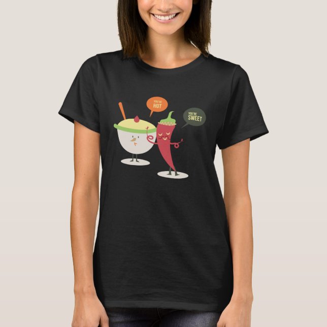 Camiseta Hot and Sweet Chili Pepper Ice Cream (Frente)