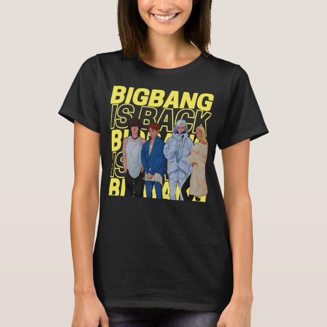 Camiseta Hot  Bigbang Kpop Shirt Bigbang Kpop Sweatshirt  F (Frente)