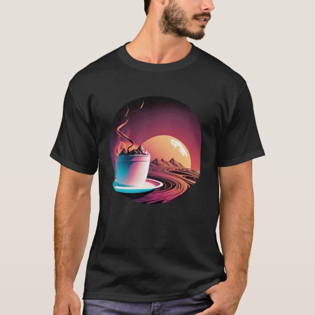 Camiseta Hot Chocolate Synthwave 80s Retrowave Aesthetic 1 (Frente)