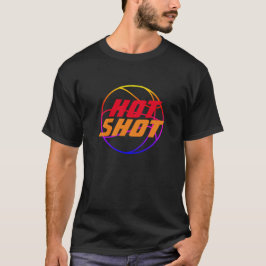 Camiseta hot | Cota de basquetebol com texto azul